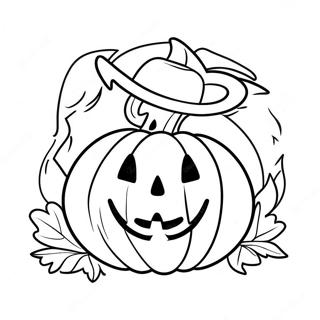 Pagina Para Colorear De Jack Olantern Feliz 113323 49394