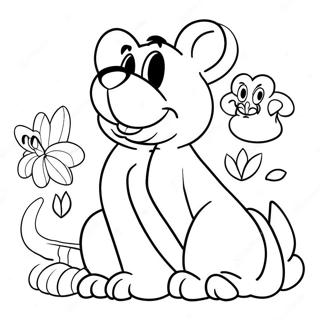 Pagina Para Colorear De Animales Coloridos De Disney 113374-49434