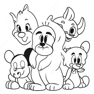 Pagina Para Colorear De Animales Coloridos De Disney 113374 49436