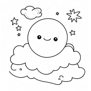 Pagina Para Colorear De Luna Nueva Con Nubes 113400 49454