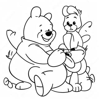 Winnie The Pooh Jugueton Y Amigos Pagina Para Colorear 113477 49512