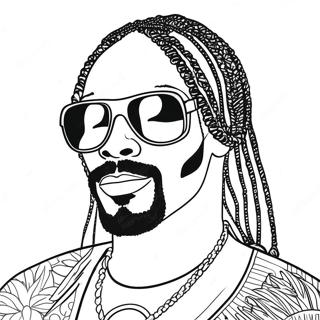 Pagina Para Colorear De Snoop Dogg Con Gafas De Sol Geniales 113527-49545