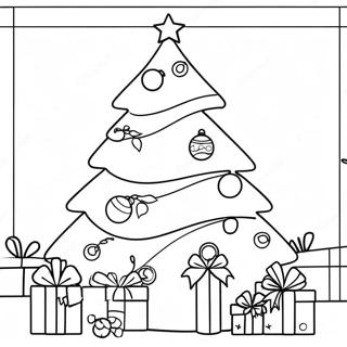 Pagina Para Colorear De Arbol De Navidad Preppy Festivo 113809-49761