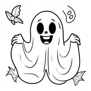 Pagina Para Colorear De Boo Fantasma Espeluznante 114067-49961