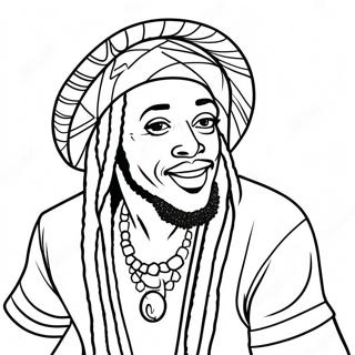 Pagina Para Colorear De Musica Reggae Jamaicana 114272-50126
