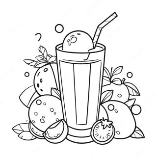 Pagina Para Colorear De Jugo De Fruta Espumoso 114476-50283