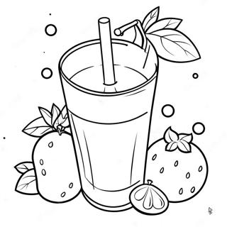 Pagina Para Colorear De Jugo De Fruta Espumoso 114476-50284