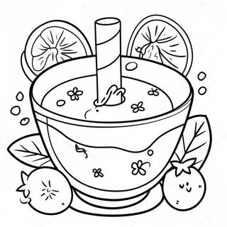 Pagina Para Colorear De Tazon De Batido Colorido 114477-50287
