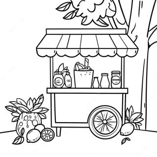 Pagina Para Colorear De Puesto De Limonada Refrescante 114478-50291