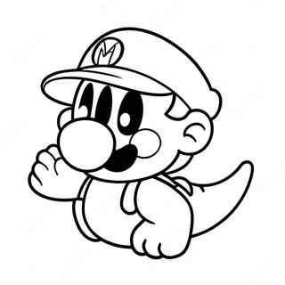 Super Mario Odyssey Cappy Páginas Para Colorear