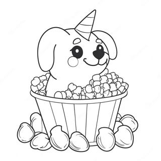 Puppycorn Páginas Para Colorear