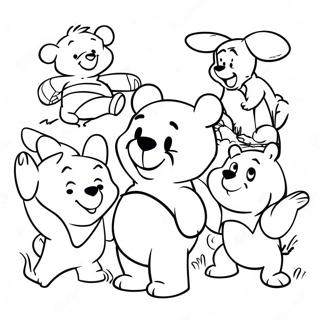 Winnie The Pooh Páginas Para Colorear