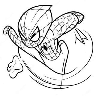 Spiderman Sonic Páginas Para Colorear