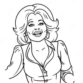 Pagina Para Colorear De Dolly Parton Cantando En El Escenario 115613-51164