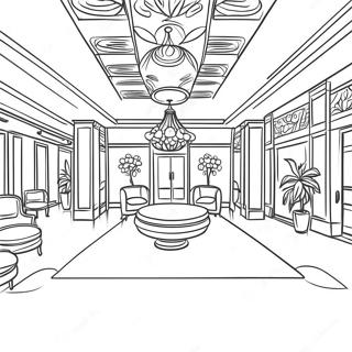 Pagina Para Colorear De Vestibulo De Hotel De Lujo 115640-51185