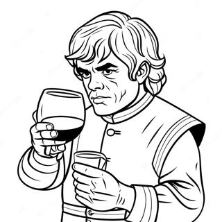 Pagina Para Colorear De Tyrion Lannister Bebiendo Vino 115744 51274