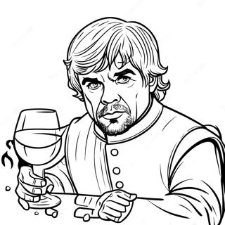 Pagina Para Colorear De Tyrion Lannister Bebiendo Vino 115744 51275