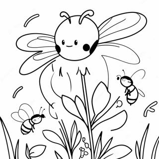 Pagina Para Colorear De Boton Con Abejas 115821-51331