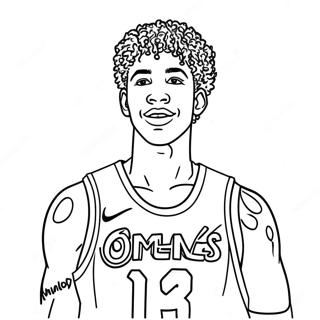 Lamelo Ball Páginas Para Colorear