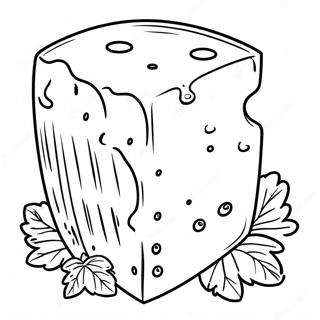 Pagina Para Colorear De Rebanada De Queso Cheddar 116025-51481