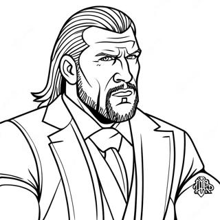 Pagina Para Colorear De Triple H En El Ring 116235-51653