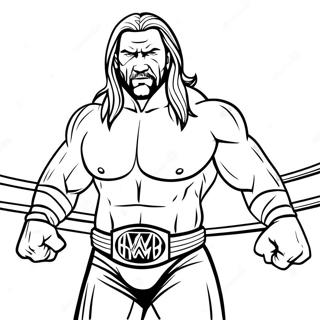 Pagina Para Colorear De Triple H En El Ring 116235-51655
