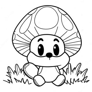 Pagina Para Colorear Del Hongo De Mario 116490-52004