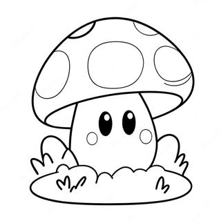 Pagina Para Colorear Del Hongo De Mario Bonito 116491-51842