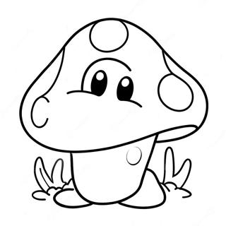 Pagina Para Colorear Del Hongo De Mario Bonito 116491-51843