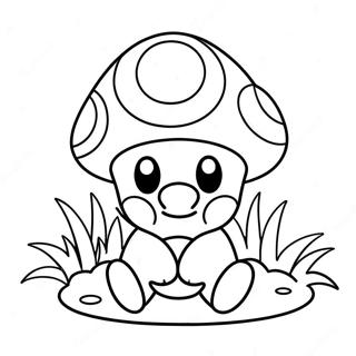 Pagina Para Colorear Del Hongo De Mario Bonito 116491-51844