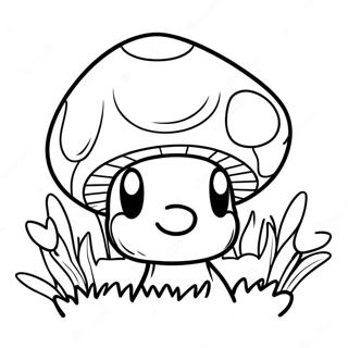 Pagina Para Colorear Del Hongo De Mario Colorido 116492-51846