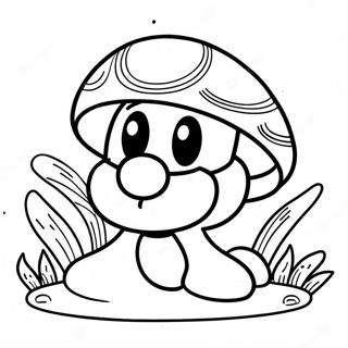 Pagina Para Colorear Del Hongo De Mario Colorido 116492-52011