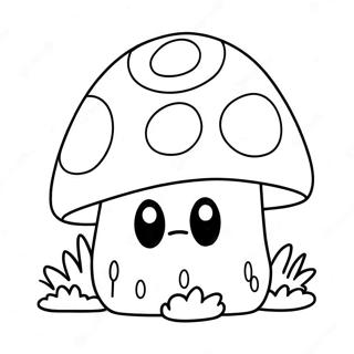 Pagina Para Colorear Del Hongo De Mario Feliz 116493-51851