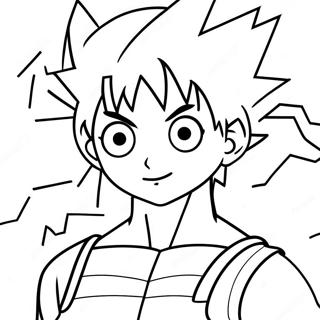 Pagina Para Colorear De Killua Zoldyck Con Rayos 116670-52150