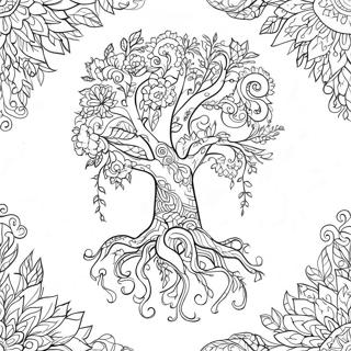 Pagina Para Colorear Del Arbol De La Vida Colorido 116747 52208