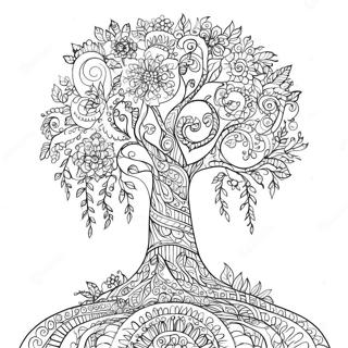 Pagina Para Colorear Del Arbol De La Vida Intrincado 116748 52210