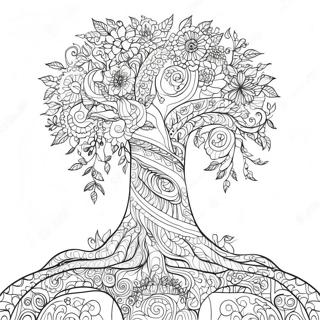 Pagina Para Colorear Del Arbol De La Vida Intrincado 116748 52211