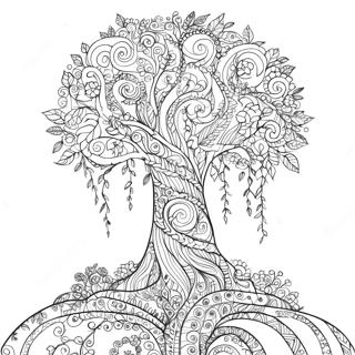 Pagina Para Colorear Del Arbol De La Vida Intrincado 116748 52212