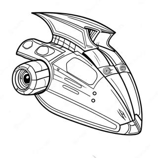 Pagina Para Colorear De Nave Espacial Futurista 116799-52245