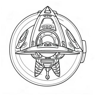 Pagina Para Colorear De Nave Espacial Futurista 116799-52246