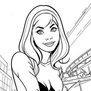 Gwen Stacy Páginas Para Colorear