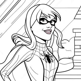 Pagina Para Colorear De Gwen Stacy En Disfraz De Spider Man 116979-52388