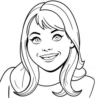 Pagina Para Colorear De Gwen Stacy Sonriendo 116981-52396