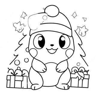 Pokemon De Navidad Páginas Para Colorear