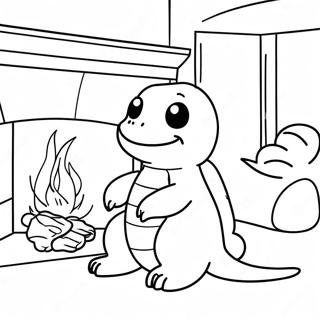 Pagina Para Colorear De Charmander Junto A La Chimenea 117058-52456