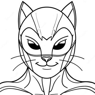 Pagina Para Colorear De Cat Noir Con Superpoderes 117651-52901