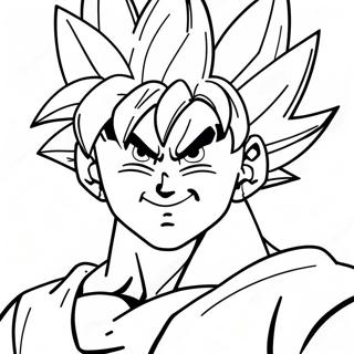 Goku Super Saiyan Blue Páginas Para Colorear