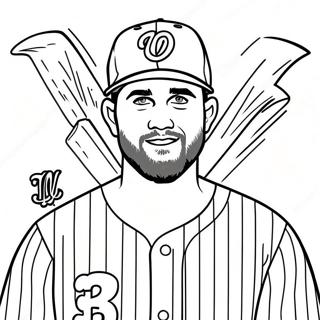 Bryce Harper Páginas Para Colorear