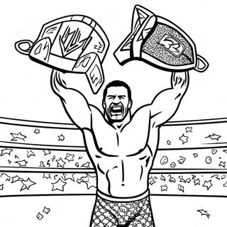 Pagina Para Colorear De Combate Por El Campeonato De Wwe 117829 53035