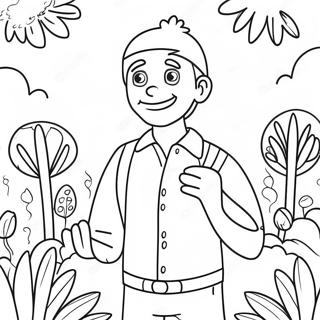 Pagina Para Colorear De Wally Darling En Un Jardin Colorido 118011 53176